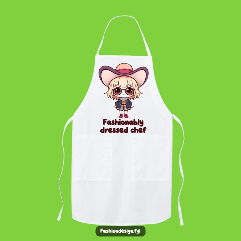 Funny Fashionista Hat Apron: Cook with Glamorous Style Funny Gift