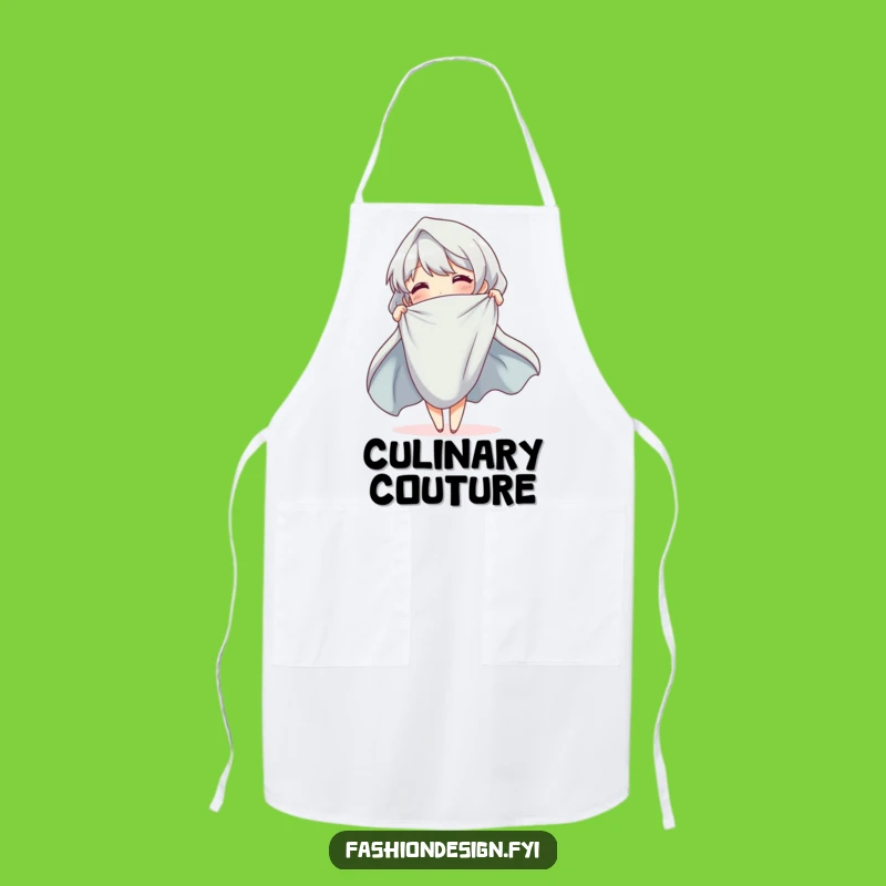 Funny Elegant Drape Apron: Cheerful cloth artistry, a functional funny gift for creators.