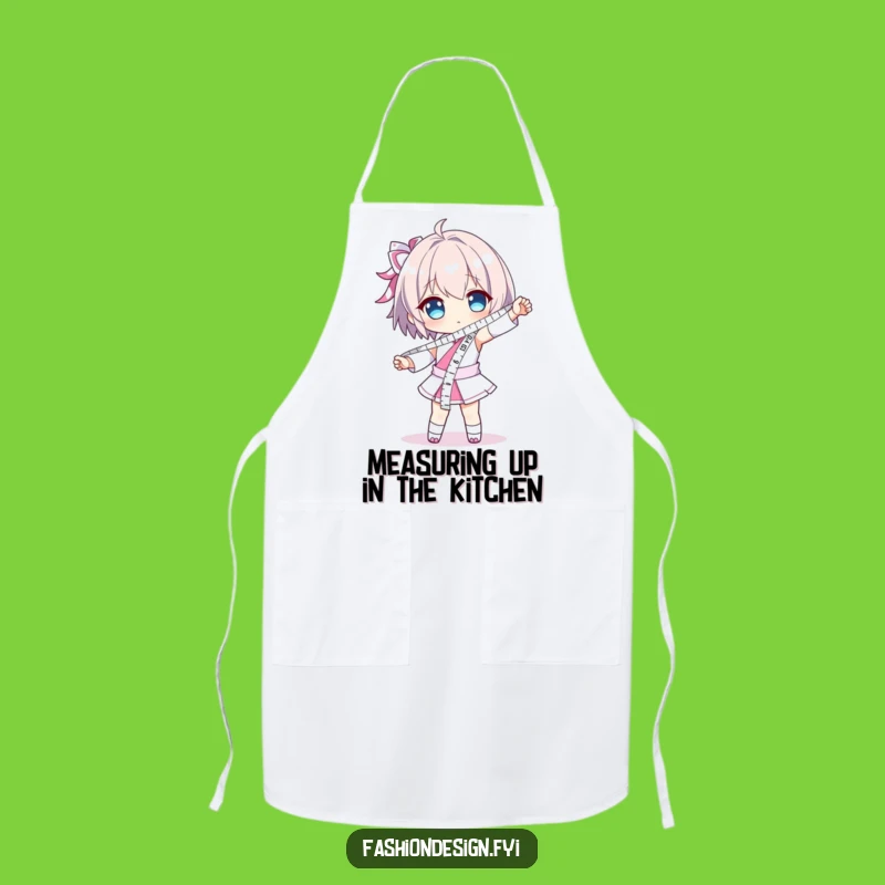 Funny Measuring Tape Sash Apron - Precise Humor for the Kitchen