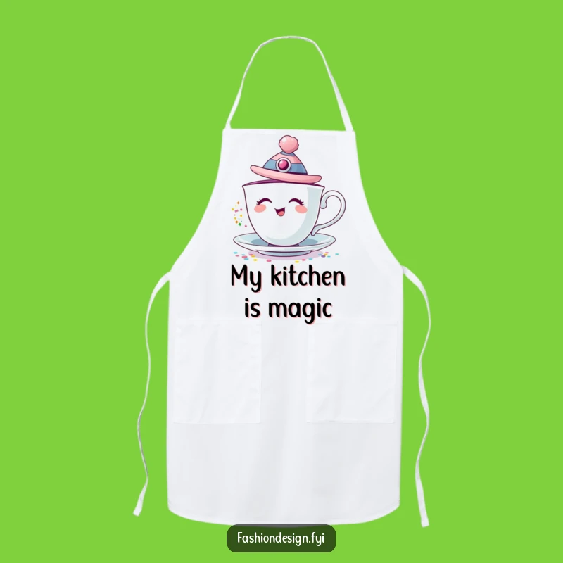 Funny Giggling Teacup Apron: Sparkle Up Your Kitchen Adventures