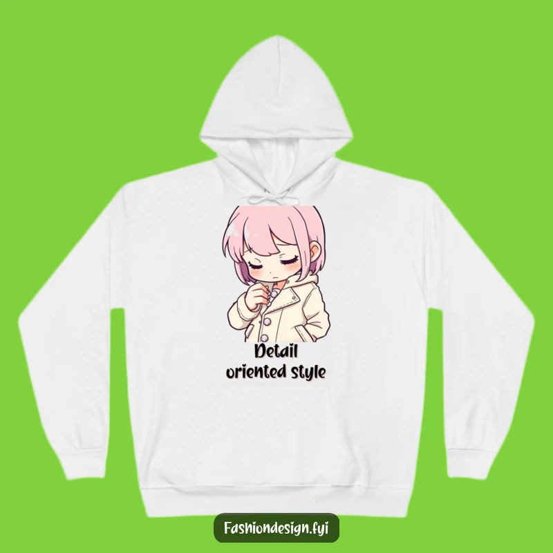 Funny Button Stitcher Hoodie, Cozy Precision, Perfect Crafty Gift