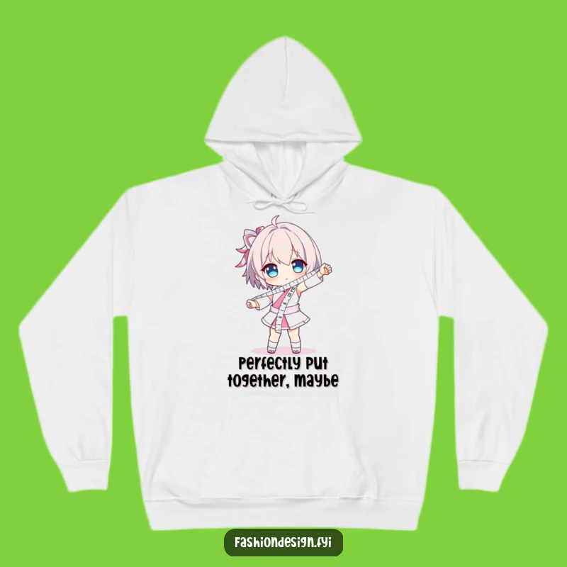 Funny Measuring Tape Sash Hoodie – Cozy Gift for Detail-Oriented People