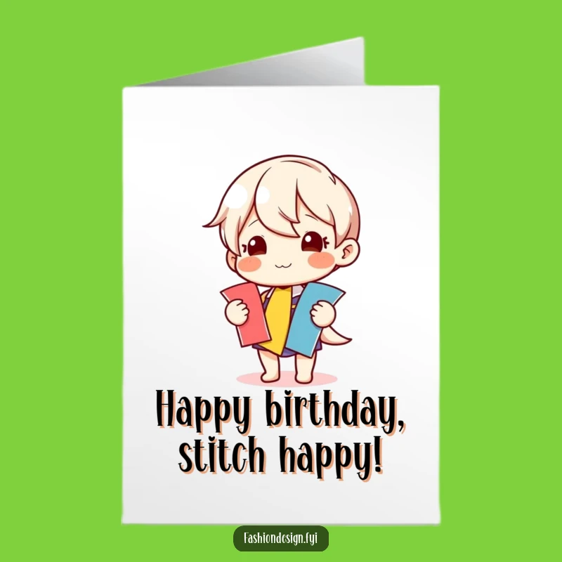 Free Printable Sewing Birthday Card - Funny Downloadable Card for Crafters