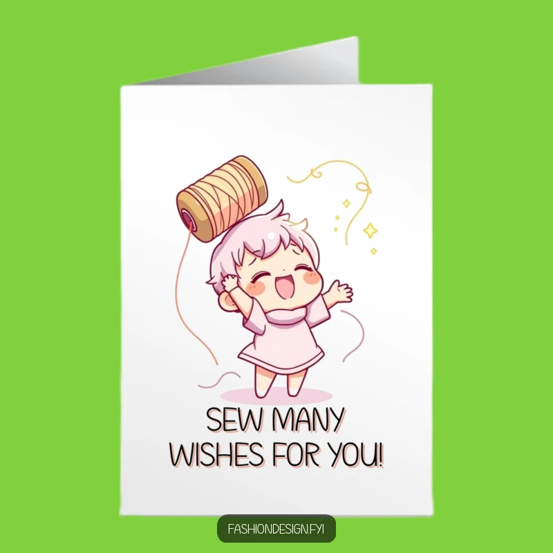 Free Printable Birthday Card: Thread Tossing Fun - Hilarious DIY Downloadable Greeting