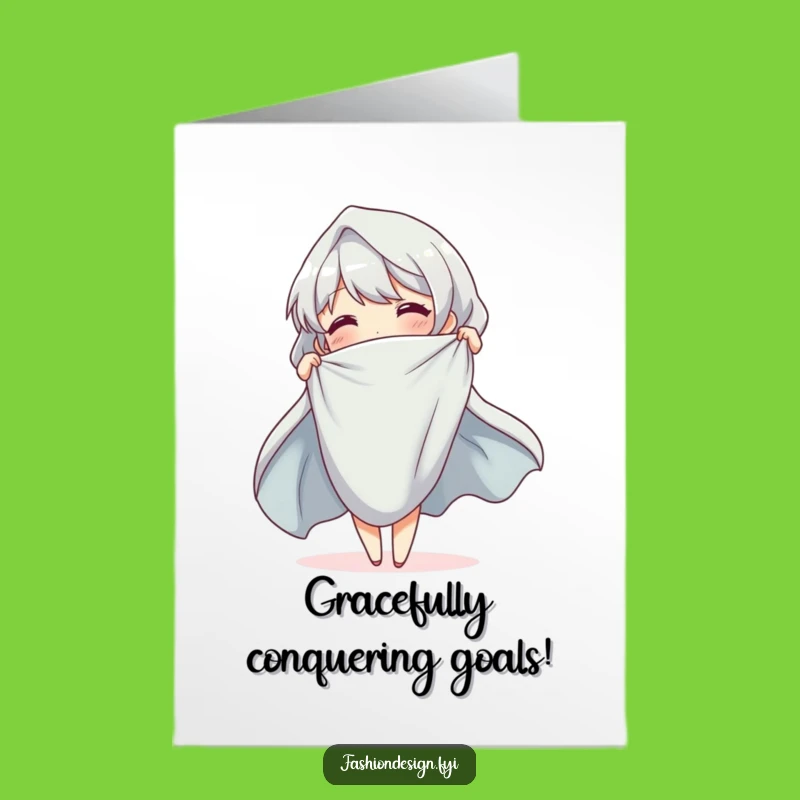 Free Printable Congrats Card: Cheerful Drape Artistry for Your Success