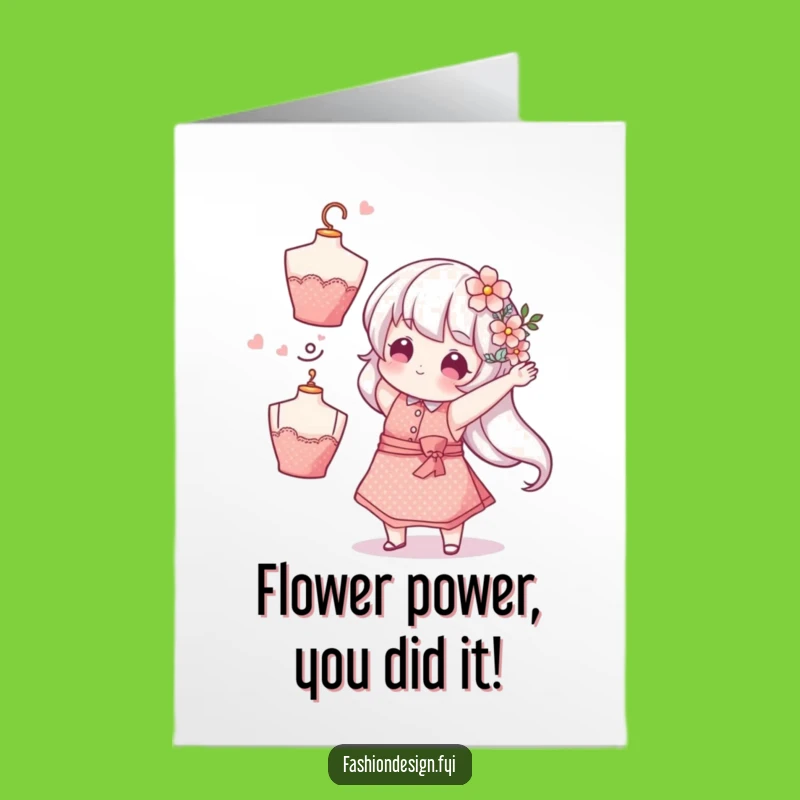 Free Printable Congrats Card: Whimsical Florist - Hilarious Downloadable Gift!