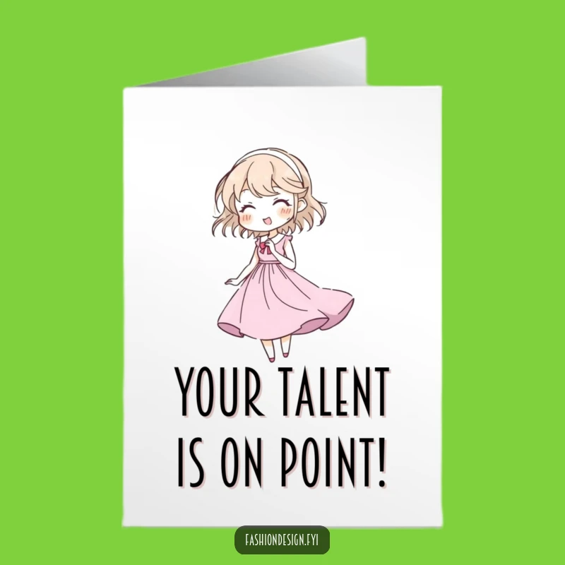 Free Printable Fashion Sketch Card: Funny Downloadable Congrats for a Designer Triumph!