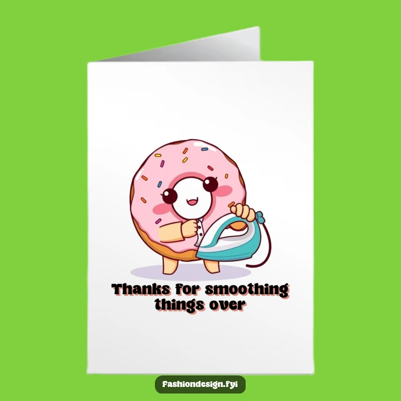 Free Printable Donut Thank You Card - Funny & Grateful Downloadable