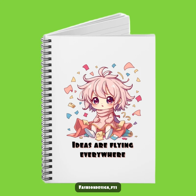 Funny Creative Chaos Fabric Scraps Notebook - Journal Your Artistic Mess