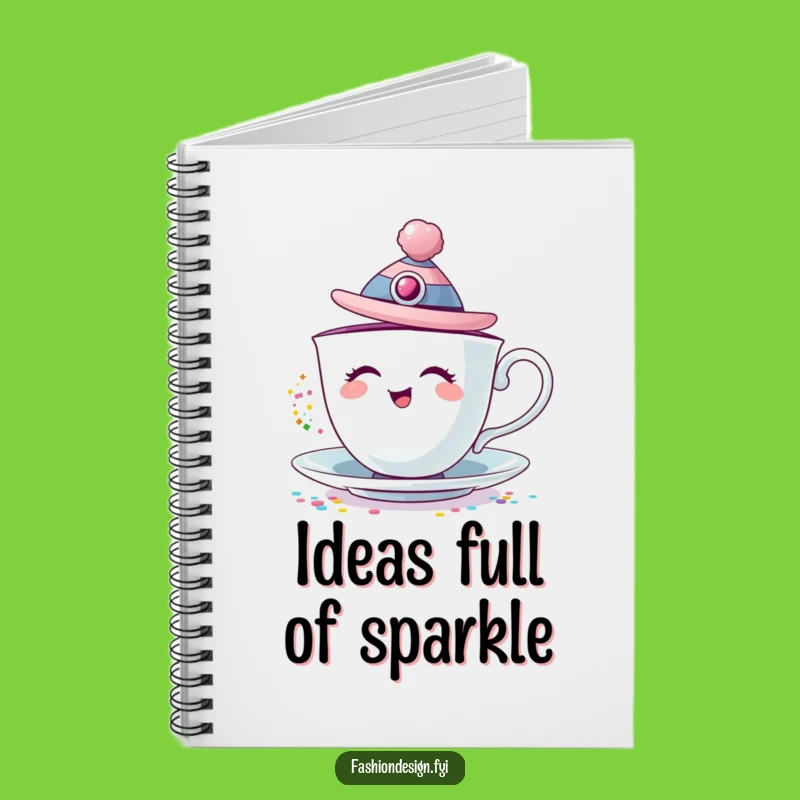 Funny Giggling Teacup Notebook: Jot Down Ideas with Sparkling Flair