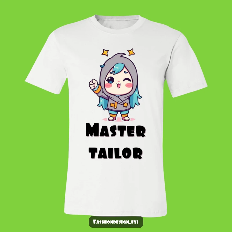 Funny Triumphant Seamster Tee: Confident pinning fabric, a cool funny gift for crafters.