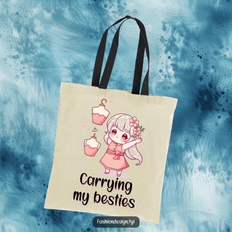 Funny Florist Flower Tote Bag: A whimsical character tosses a flower mannequin head, a humorous and stylish funny gift.