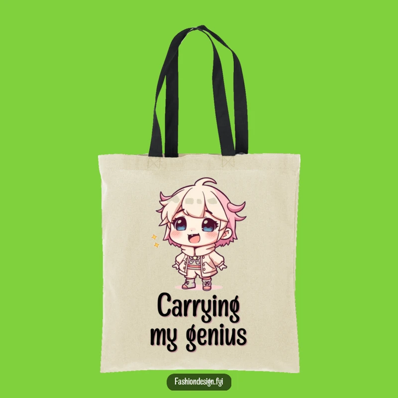 Funny Giggling Designer Outfit Tote Bag: Carry Your Creations Gift