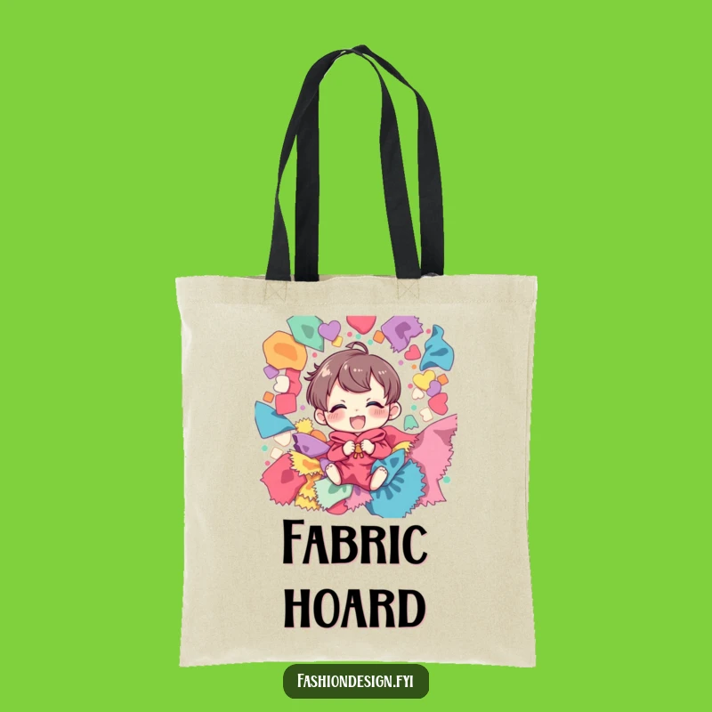 Funny Tote Bag: Carry Your Joy (and Scraps!) with a Giggling Crafter Design